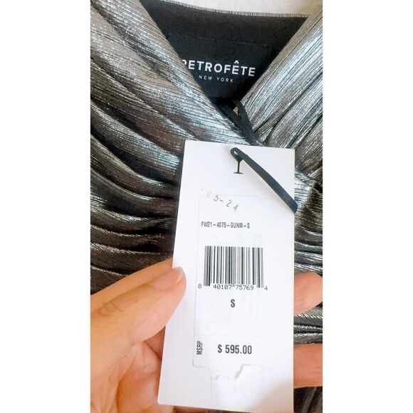 Retrofete Doss maxi Dress Gunmetal Small - Picture 7 of 9